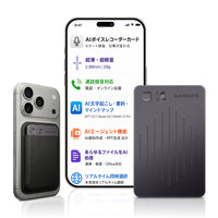 WaveNote AI ボイスレコーダー、AI トランスクライブ＆要約レコーダー、同声通訳機能を持つ、42時間連続記録、112言語をサポート、スマートフォンとPC間でコンテンツを同期